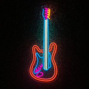 Trasporto di goccia nessuna insegna al neon della chitarra 3D dei segni elettronici della decorazione di MOQ su ordinazione - Product Image 1