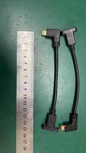 สายต่อขยาย90องศา USB C 3.2 Gen 2 20Gbps ตัวผู้ไปยังตัวเมียประเภท C 4K สายต่อวิดีโอประเภท C ล็อกตัวเมีย - Product Image 3