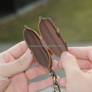 Grs Crazy Horse Leather <strong>Cusum</strong> Earbuds Headphone case Cover for case airpod