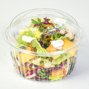 Fábrica Direta De Plástico Descartável 48oz Salada De Frutas Frescas Recipiente De Embalagem Tigela De Salada Redonda Descartável - Product Image 1