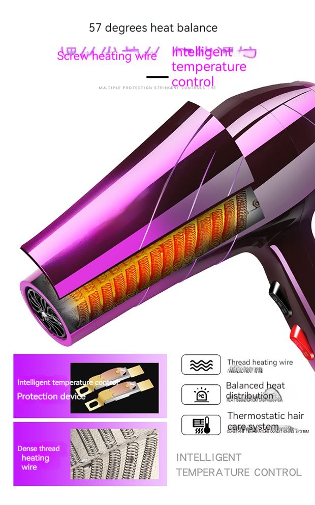 Most Popular High Quality And Ultralow Price With Patent Certificates Salon Professional Hair Dryer For Home Salon
