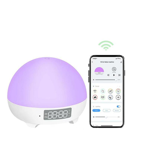 Akıllı beyaz gürültü ses sıcaklık algılama akıllı bebek gece lambası bebek Cry algılama App kontrol uyku rutin kurmak - Product Image 1