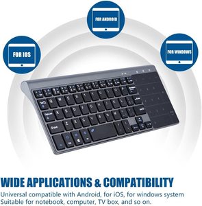 2.4Ghz迷你无线键盘带触摸板数字键盘便携式超薄远程键盘 - Product Image 6