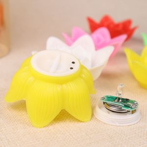 Lotus LED Candle Floating Candle <strong>Lights</strong> <strong>up</strong> When <strong>It</strong> Meets Water Battery Powered Flameless Candle <strong>Light</strong> Waterproof Night <strong>Light</strong> - Product Image 2