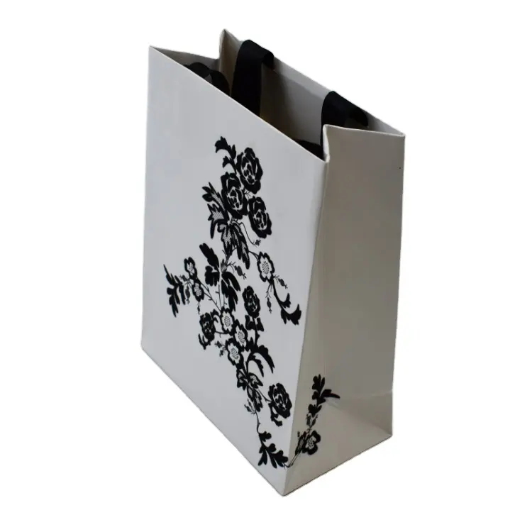 Sac En Papier Tas Belanja Mini Jinjing Ritel Kecil Berkelanjutan Tas Belanja Kustom Mewah Dapat Digunakan Kembali dengan Logo untuk Belanja