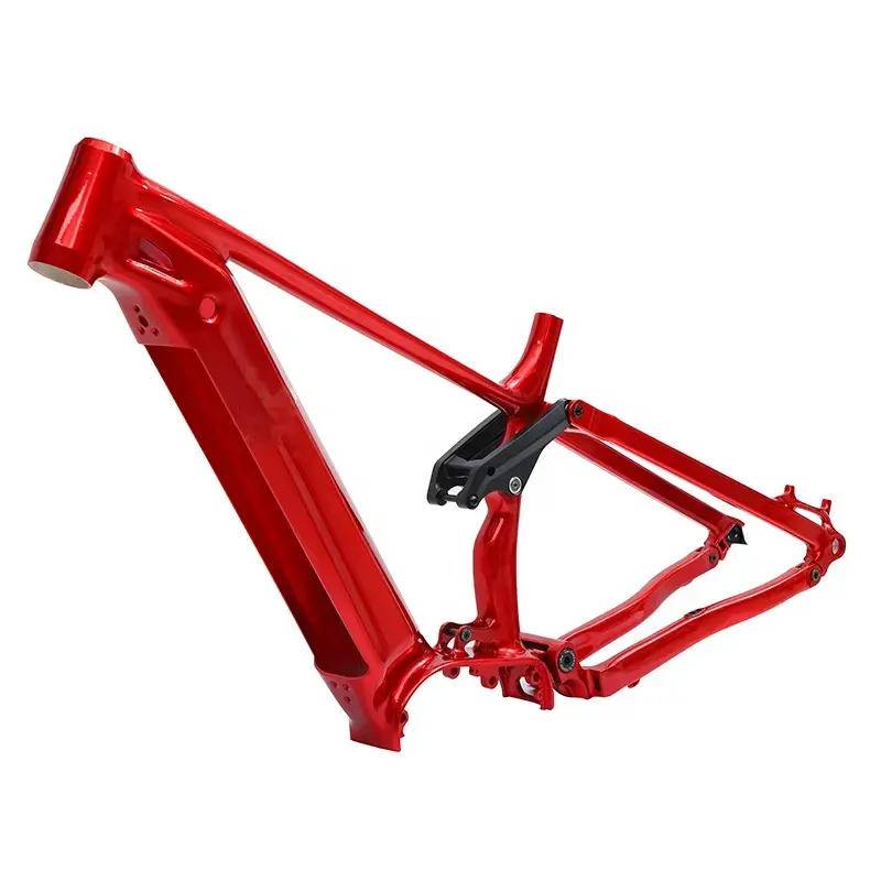 Bafang Kit de cadre de vélo électrique de montagne à suspension intégrale G510 26 "27.5" 29 "Cadre de vélo électrique en alliage d'aluminium