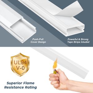 High Quality PVC Cable <strong>Trunking</strong> Slotted <strong>Round</strong> Type Cable Channel Wiring Duct Durable Plastic and Rubber Material - Product Image 5