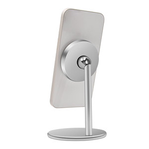 2025 nuovo supporto per telefono con Base Desktop portatile Mini stabile in alluminio magnetico per ricarica Wireless