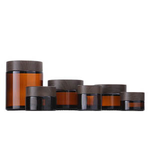 <span class=keywords><strong>5g</strong></span>ライトプルーフブラウンガラスクリームボトル10gフラットサブボトルアイクリーム化粧品軟膏用サンプルスクリューキャップシール付き