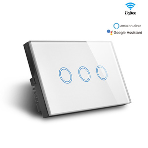 カスタマイズされたロゴブランド1/2/3/4ギャングTuyaスマートスイッチWiFiタッチライトリモコン調光器スマートスイッチ2バイヤー - Product Image 5