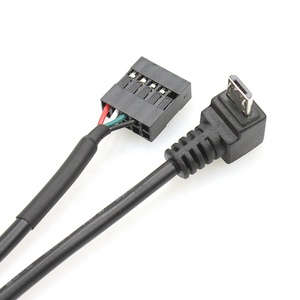 定制直角微型usb至9针组装电缆向下角微型b - Product Image 2
