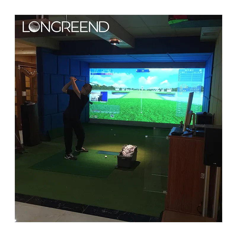 LONGREEND-simulador de golf para interiores, dispositivo de medición de velocidad infrarroja para entrenamiento de golf, adecuado para principiantes