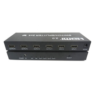 2input 4 <strong>Output</strong> Audio <strong>Output</strong> V2.0 4Kx2K@60hz 2X4 HDMI Switcher HDMI <strong>Splitter</strong> 4k <strong>1</strong> - 4 Pieces