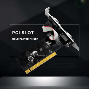 Adaptador de expansión para PC de escritorio, tarjeta de serie PCI de doble puerto a DB9 RS232 COM - Product Image 3