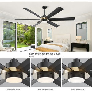 ホームホテル95RPM72インチ8ファンブレードDCモーター6スピード45wモーター<span class=keywords><strong>LED</strong></span>ライト付き18wホームシーリングファンリモコン