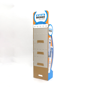 Gran soporte de exhibición de papel personalizado con ganchos para botellas adhesivas (pegamento) | Venta al por mayor directo de fábrica a granel POS - Product Image 6