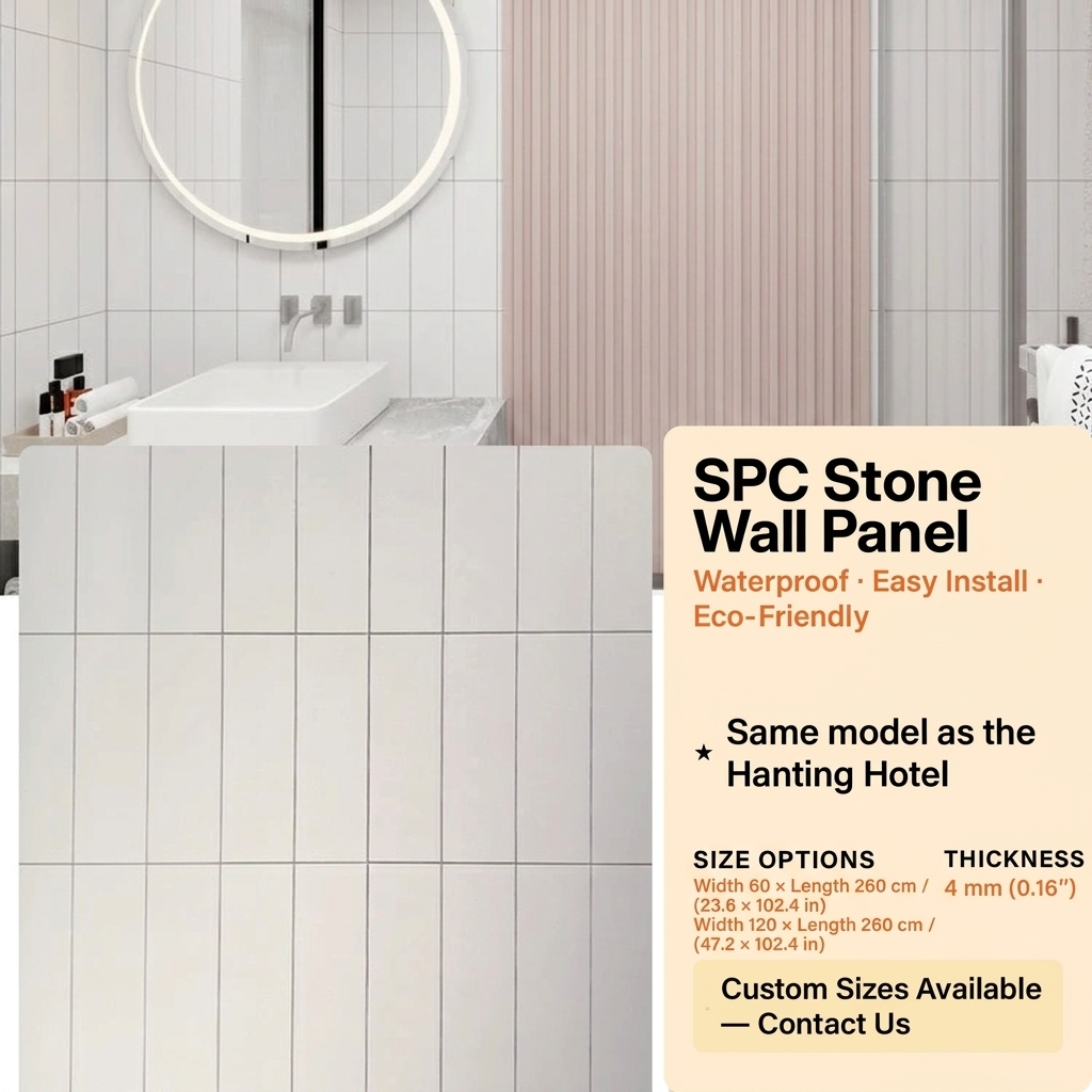 Spc stone-crystal wall panel-white-rectangular-same style as hot