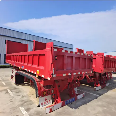 공장 가격 수락 설계된 2 또는 3 차축 피퍼화물 트럭 트레일러 컨테이너 운송 50-80 톤 덤프 트럭