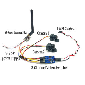 5.8G <strong>3</strong> Channel <strong>Video</strong> Switcher Module <strong>3</strong> way <strong>Video</strong> <strong>Switch</strong> Unit for RC FPV Camera Drone - Product Image 6