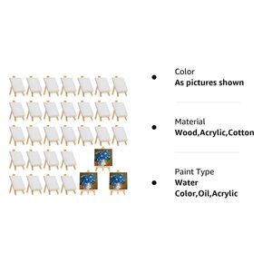 Xin Bowen 10*10cm <span class=keywords><strong>Mini</strong></span> kéo dài <span class=keywords><strong>Canvas</strong></span> Board Gỗ Sơn Giá vẽ cho nghệ sĩ Tripod Tabletop chủ đứng bông - Product Image 6