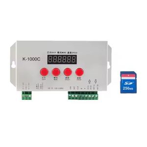 Светодиодный пиксельный контроллер K-1000C (обновление T-1000S) DC5V-24V поддерживает WS2812B WS2811 APA102 SK6812 WS2815 SM16704 2048 пикселей - Product Image 1