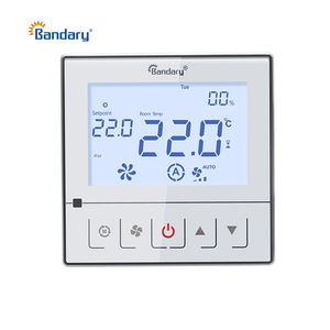 Bandary Custom 24V 2A 0-10 <strong>Output</strong> 2-pipe Programmable Digital Wired <strong>Adjustable</strong> Cooling Heating Home Room Thermostat - Product Image 1