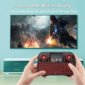 Miniteclado inalámbrico i10 Air mouse, periférico con panel táctil, colorido, 2,4G, gran oferta - Product Image 2