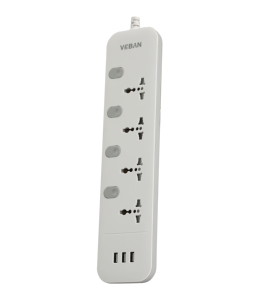 工厂高品质新型通用延长线，带4个电源插座3个usb - Product Image 5