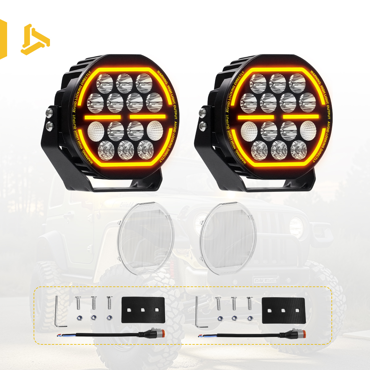 Light Kit ( Pair + White Cover )