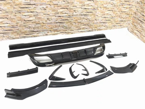 Used for Benz <strong>S</strong>-Class W223 Modification <strong>M</strong>-style Carbon Fiber Front Bumper Edge Side Skirts Rear Diffuser Rear Spoiler Body <strong>Kit</strong> - Product Image 2