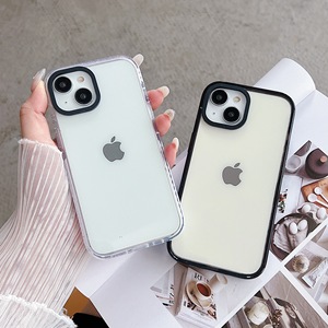 Apple iPhone1617ProMax iki renkli 2.5 için cep telefonu kılıfı akrilik yüksek şeffaflık düz renk glitter malzeme - Product Image 1