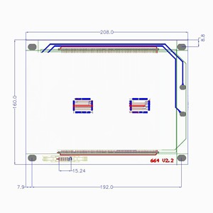 Zapfsäule LCD display 664 typ TN segment 16 ziffern LCD modul mit weiße led-hintergrundbeleuchtung für zapfsäule - Product Image 6