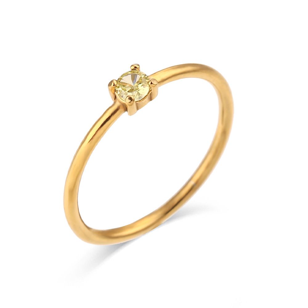 bague jaune olive