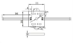 24v dmx wasserdicht 4leds hochwertiges smd5050 dmx512 quadratisches Pixel LED-Modul mit 3M Klebeband - Product Image 3