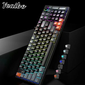 Yeaibo-tacos de ordenador con placa marrón, superficie de retroiluminación, teclado numérico intercambiable mecánico, xpg MSI TAB Kronos - Product Image 3
