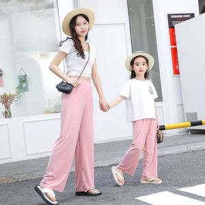 休闲纯棉亲子套装套装女儿妈妈搭配衣服亲子家庭搭配套装 - Product Image 4