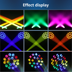 Profesyonel sahne ışığı 200W BSW Beam işın DMX512 prizma gökkuşağı 12Gobo 14 renk Frost etkisi hareketli kafa ışık Ktv DJ için - Product Image 3
