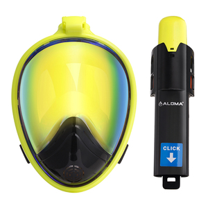 ALOMA dưới nước snorkeling bơi mặt nạ với máy ảnh chủ có thể gập lại đầy đủ Mặt nạ ống kính đầy màu sắc dành cho người lớn snorkeling Gear - Product Image 6