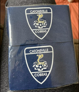 Espinillera de fútbol elástica personalizada de Venta caliente se mantiene con correa de gancho y bucle - Product Image 5