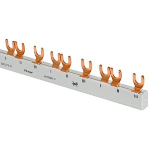 SISTEMA MINILINE, barra colectora de fase bifurcada, 10mm², 3 polos, en forma de L, para 12 disyuntores en miniatura (9019336808)