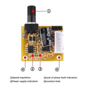 DC5V-15V BLDC 3-phasiger bürstenloser Motor treiber 2A 15W DC Motor drehzahl regler Sensor loses Platinen modul Netzteil - Product Image 4