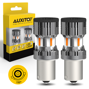 Auxito 1156 7506 Build Amber Amber sarı LED sinyal lambası ampuller yerleşik yük direnci CANBUS hata ücretsiz - Product Image 6