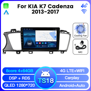 NaviFly TS10 TS18 8core QLED Screen Car Navigation for KIA <strong>K7</strong> Cadenza 2013-2017 Support 360 <strong>Camera</strong> - Product Image 4