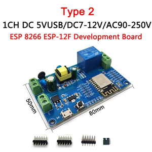1 2 4 8-Kanal ESP8266 WIFI DIY Arduin Tasmota Relais modul Schalter ESP-12F Entwicklungs platine DC 5V 12V 24V 32V AC 110V 220V - Product Image 3