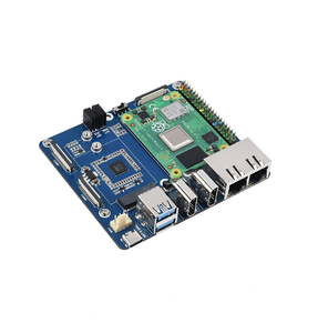 Modulo Raspberry pi computing modulo di 4 ° generazione scheda di espansione IO CM4 scheda centrale WIFI6 modulo backplane a doppia porta soft routing - Product Image 5