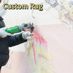 Tùy Chỉnh Handmade Len & Nylon Thảm Hiện Đại Stark Tufted Bột Yến Mạch Khu Vực Thảm Cho Nhà Không Gian Thương Mại - Product Image 6