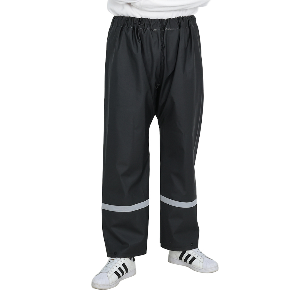 Black rain pants
