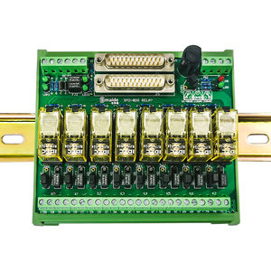 Módulo de Relé de Potencia de Salida Digital de 8 Canales con Portafusibles 24V CC 24V CC 24V CC Relé Electromagnético Protección Epoxi - Product Image 1