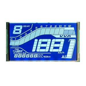 Kundenspezifischer LCD-Bildschirm Glaspaneel HTN VATN VA TN Segment LCD Kundenspezifisch 7-Segment-LCD-Display für Geschwindigkeitsanzeige Fahrrad - Product Image 2