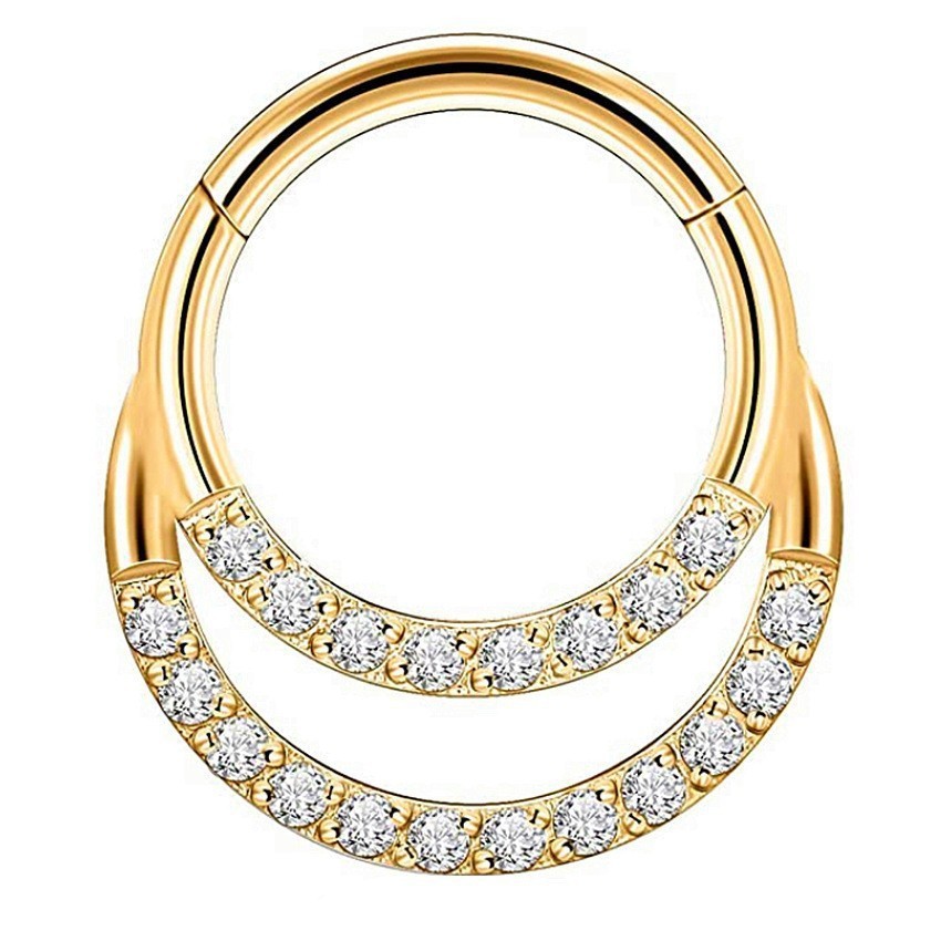 Or incrusté de zircon
